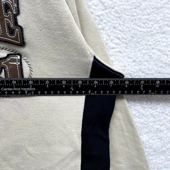 Y2K Vintage Southpole Sweater Mens XL Tan Beige Rib Knit Logo Skater Grunge - Picture 13 of 16